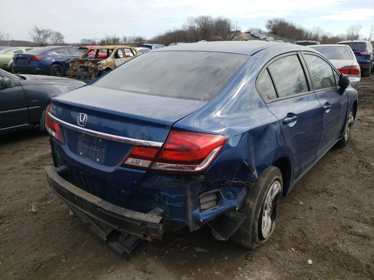 Photo 4 from auction – 2014 HONDA CIVIC LX with VIN 19XFB2F55EE246852