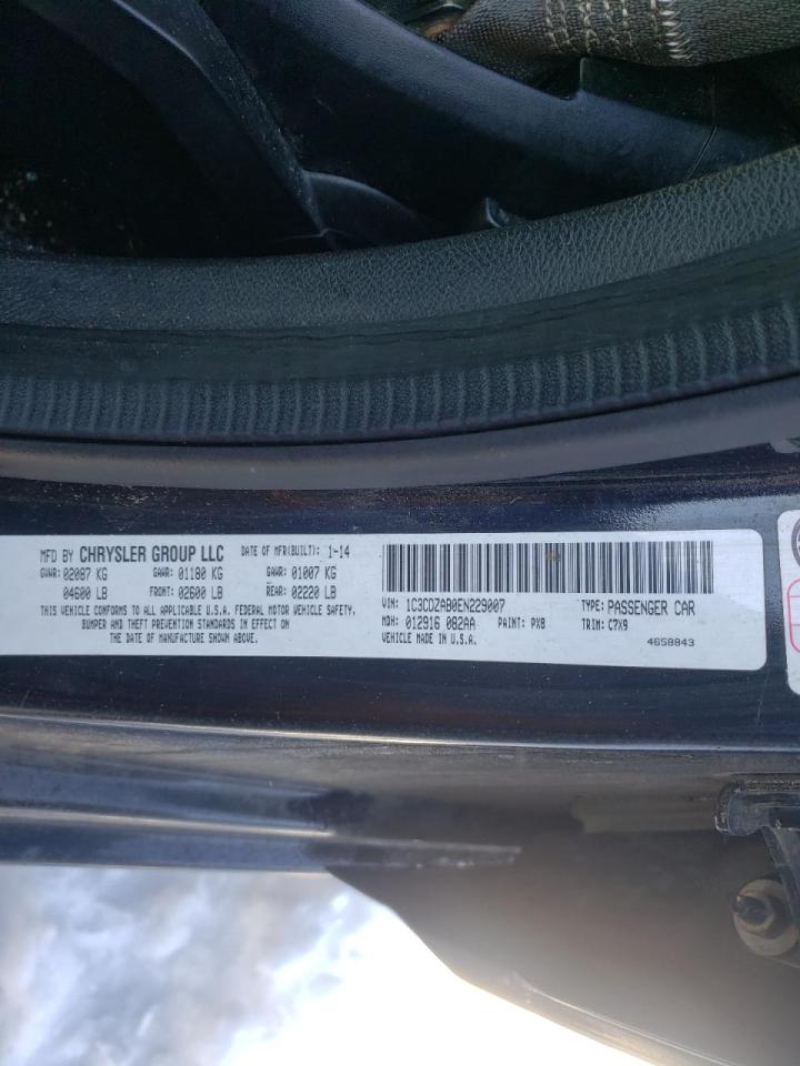Photo 10 from auction – 2014 DODGE AVENGER SE with VIN 1C3CDZAB0EN229007