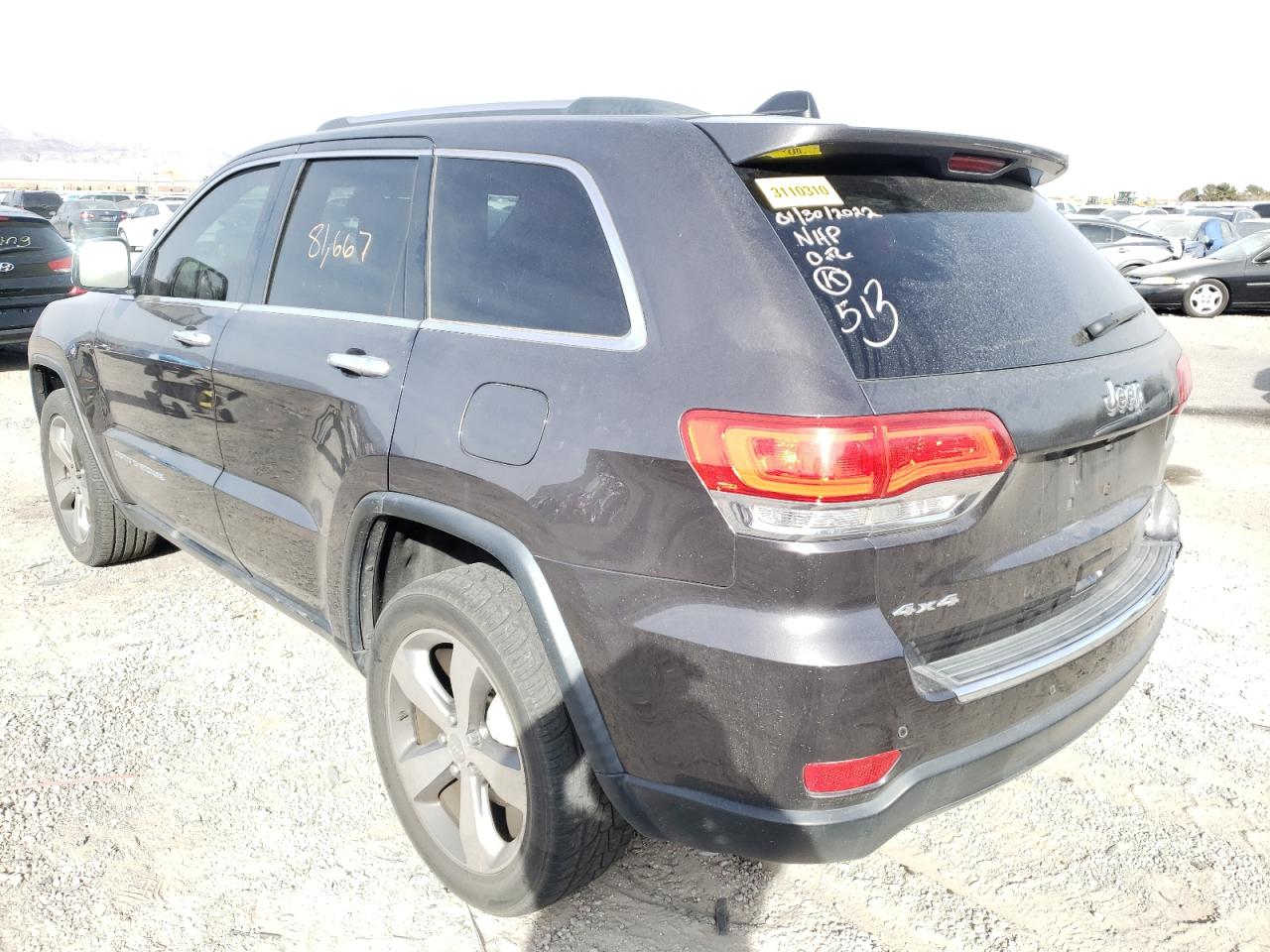 Photo 3 from auction – 2015 JEEP GRAND CHER with VIN 1C4RJFBG7FC733994