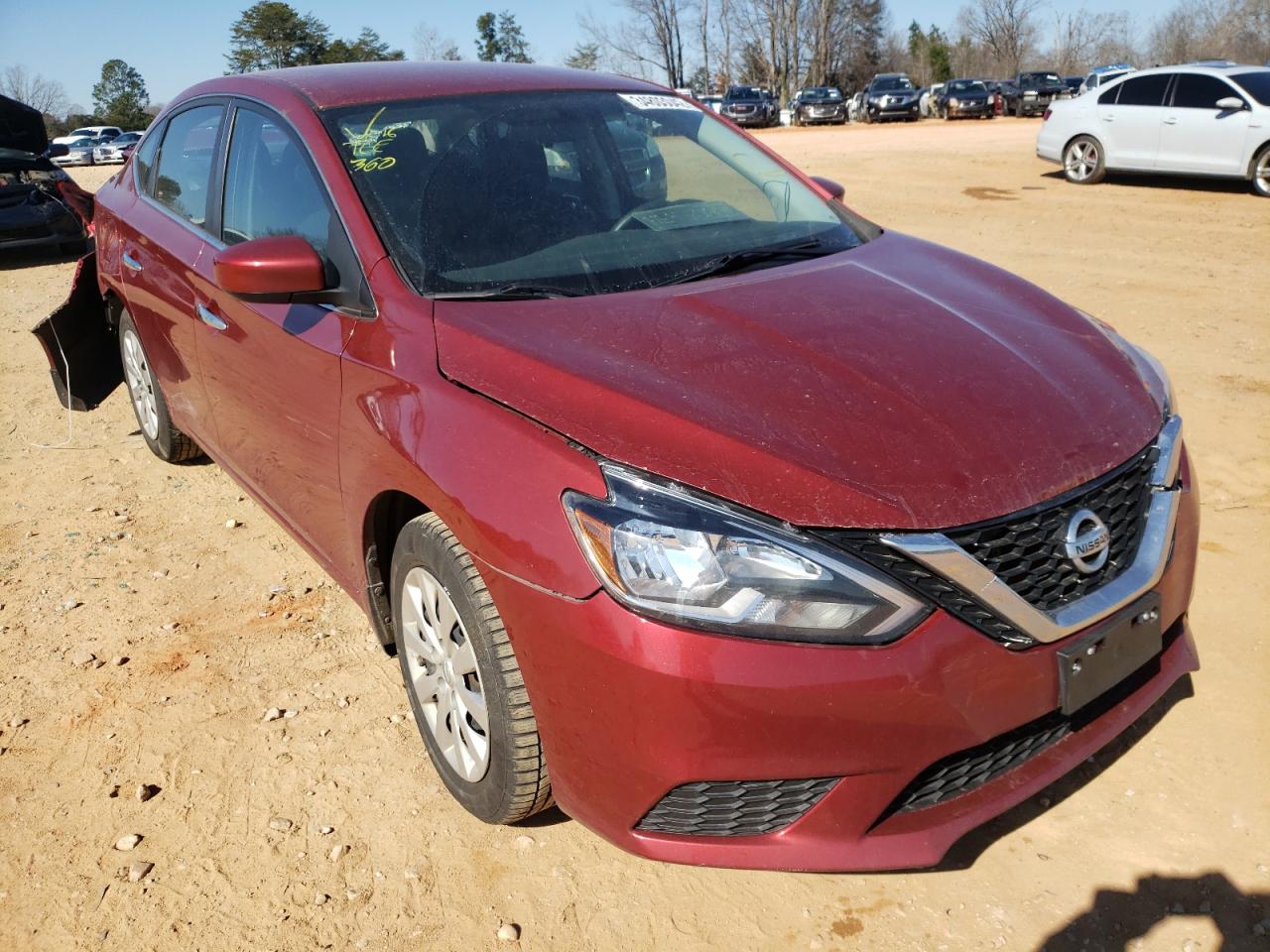 NISSAN SENTRA S 2017 with VIN 3N1AB7AP0HY236994 - Photo from auction