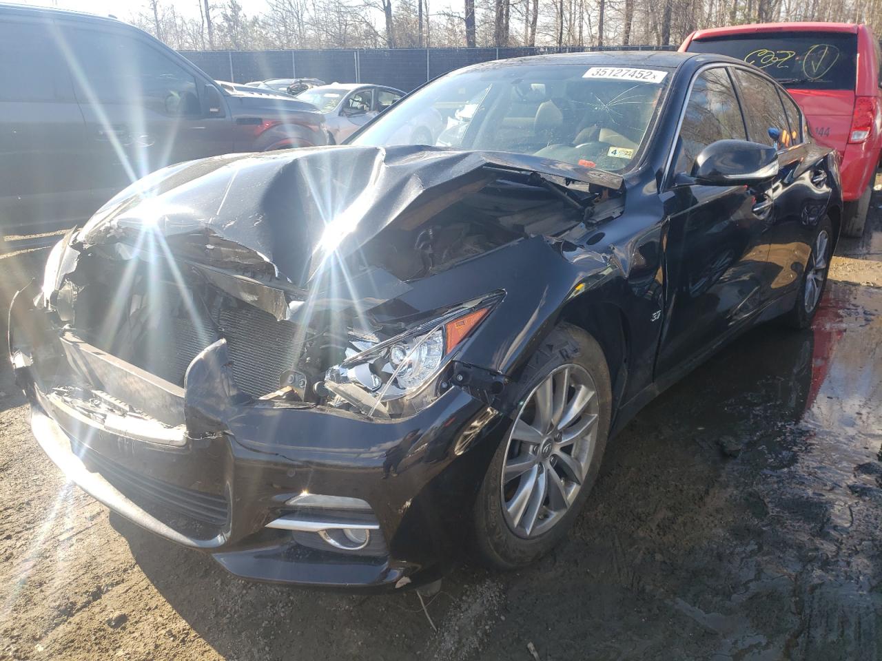 Photo 2 from auction – 2015 INFINITI Q50 BASE with VIN JN1BV7AR7FM400996