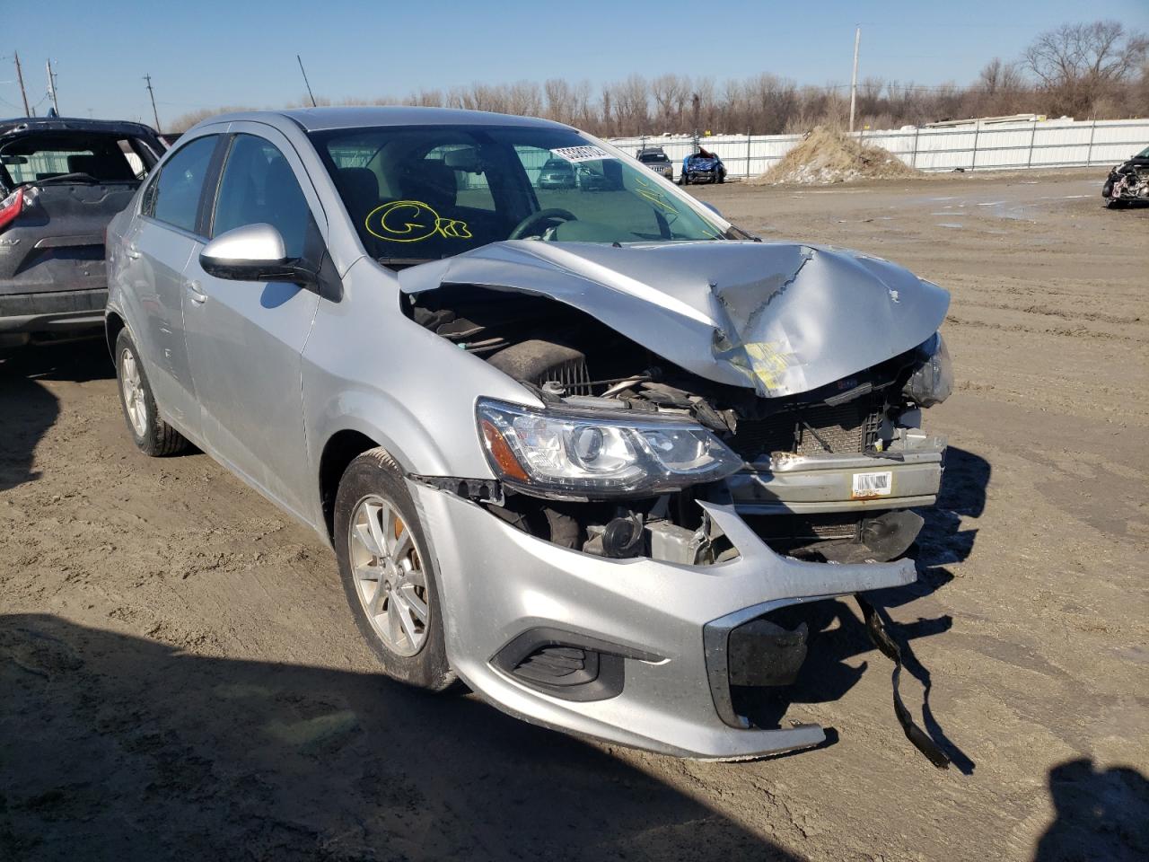 CHEVROLET SONIC LT 2017 with VIN 1G1JD5SH4H4104058 - Photo from auction