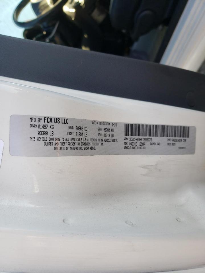 Photo 10 from auction – 2015 FIAT 500 SPORT with VIN 3C3CFFBRXFT695775