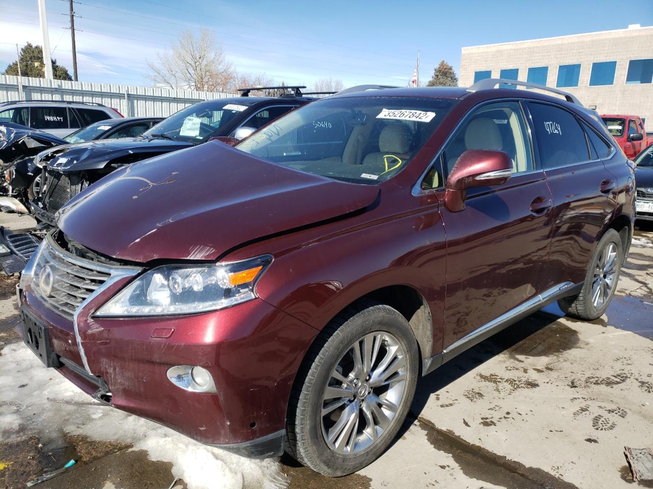 Photo 2 from auction – 2013 LEXUS RX 450 with VIN JTJBC1BA9D2057221