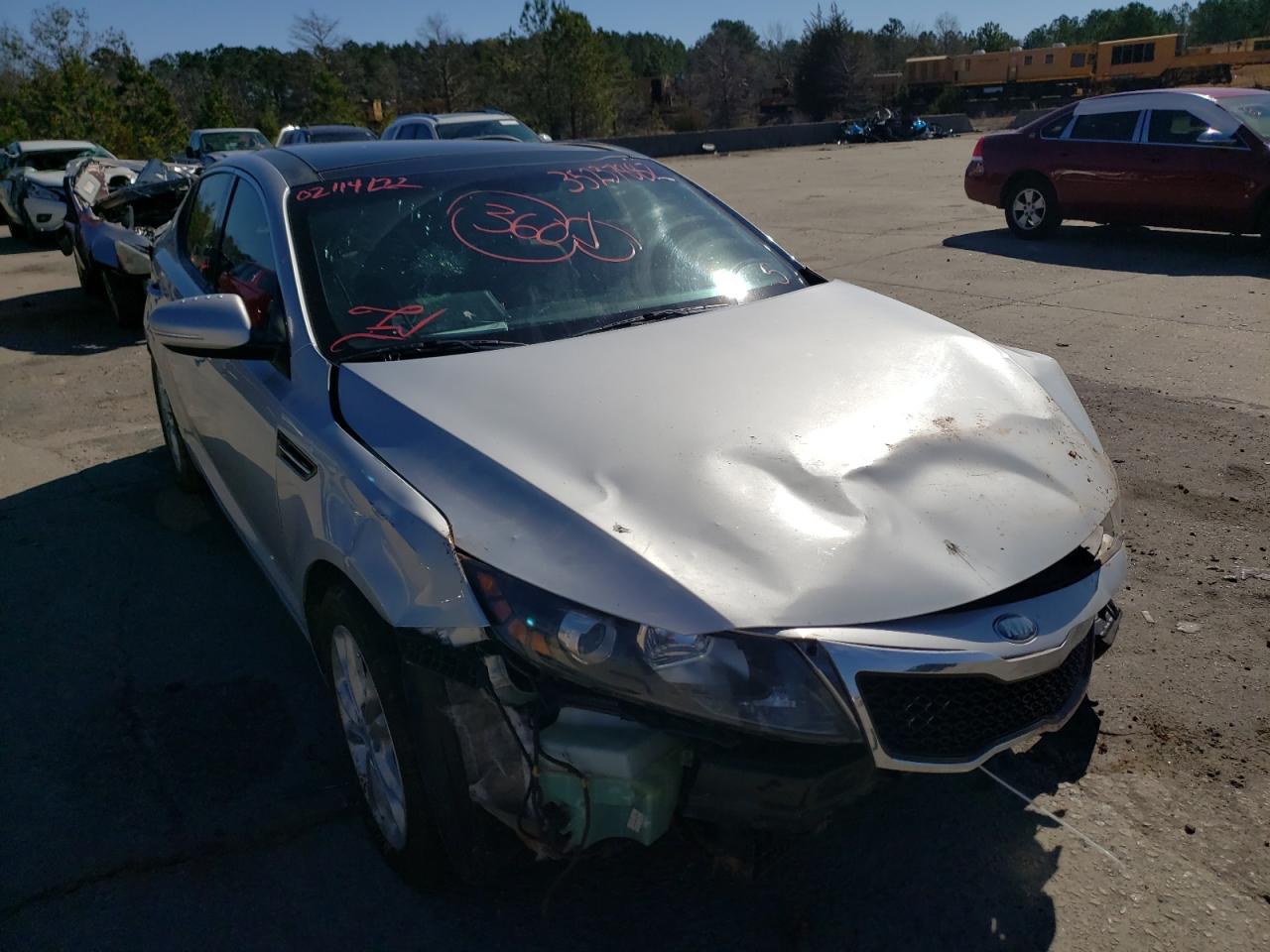 KIA OPTIMA EX 2013 with VIN 5XXGN4A75DG234335 - Photo from auction
