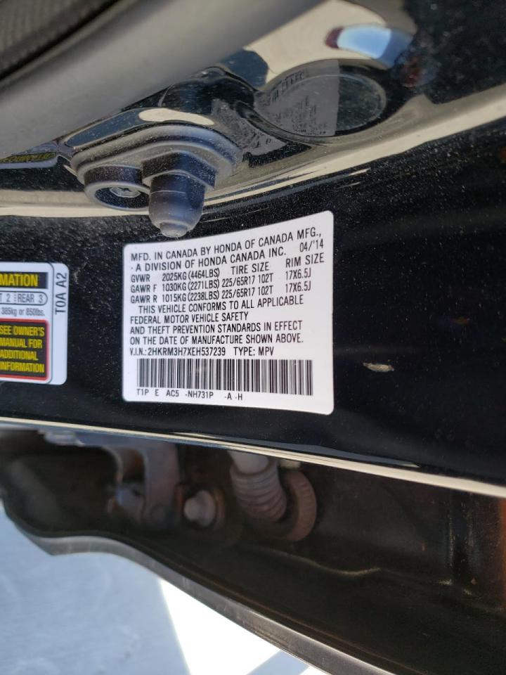 Photo 10 from auction – 2014 HONDA CR-V EXL with VIN 2HKRM3H7XEH537239