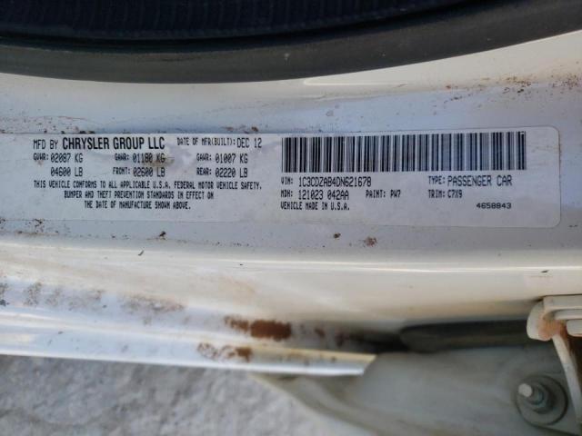 Photo 10 from auction – 2013 DODGE AVENGER SE with VIN 1C3CDZAB4DN621678