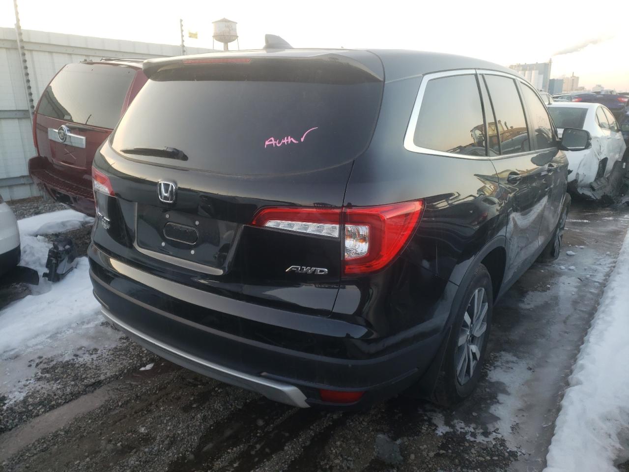 Photo 4 from auction – 2021 HONDA PILOT EXL with VIN 5FNYF6H59MB043375