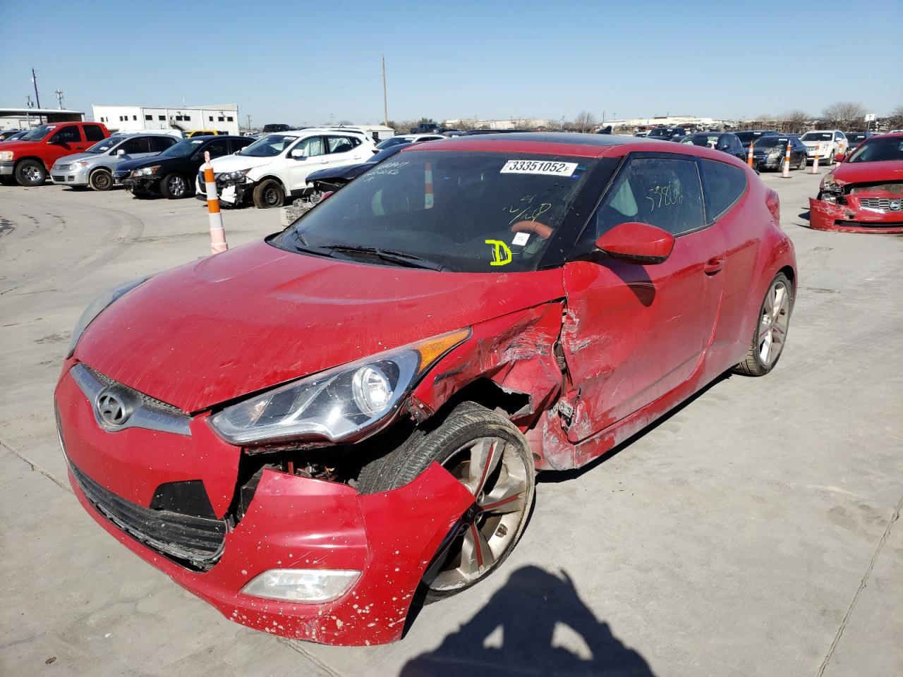 Photo 2 from auction – 2016 HYUNDAI VELOSTER with VIN KMHTC6AD7GU258118