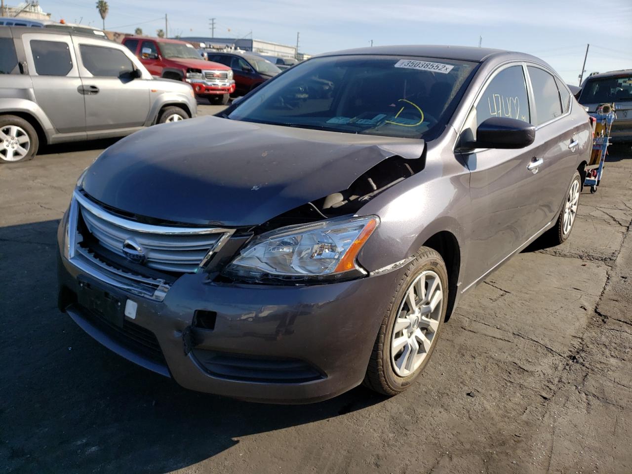 Photo 2 from auction – 2015 NISSAN SENTRA S with VIN 3N1AB7AP0FL691614