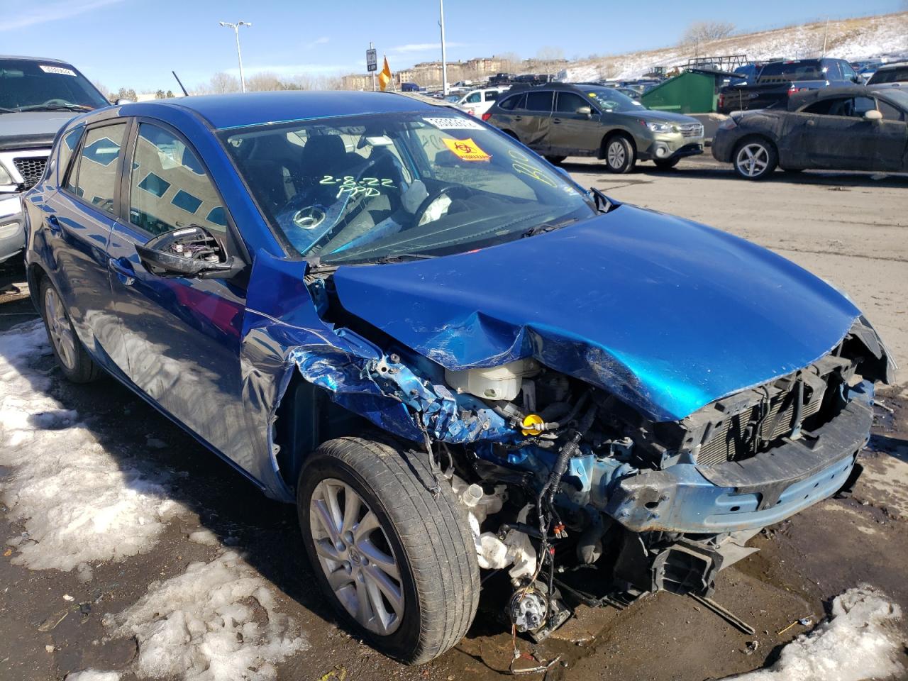 MAZDA 3 I 2012 مع رقم تعريف المركبة JM1BL1L82C1679274 - صورة من المزاد