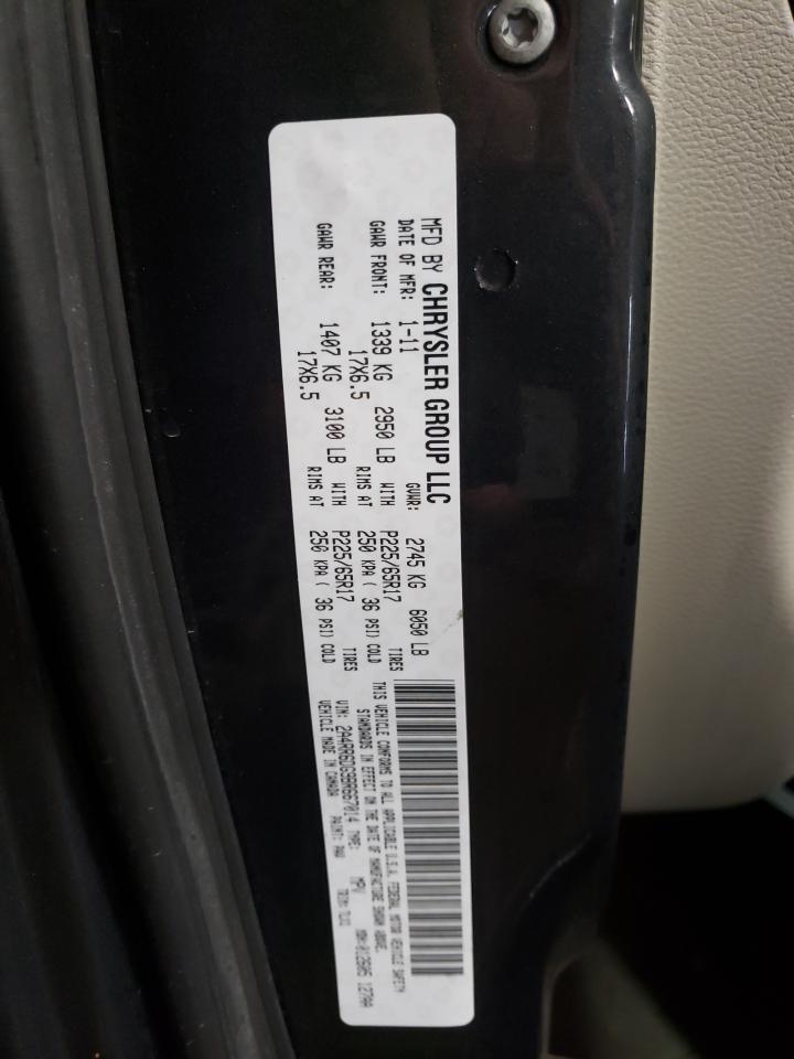 Photo 10 from auction – 2011 CHRYSLER TOWN & COU with VIN 2A4RR6DG9BR667014