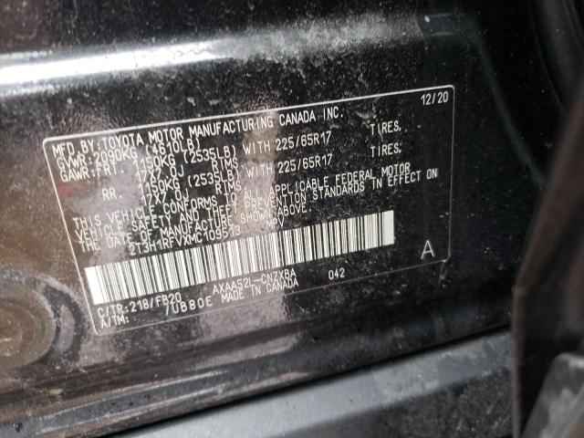 Photo 10 from auction – 2021 TOYOTA RAV4 LE with VIN 2T3H1RFVXMC109513
