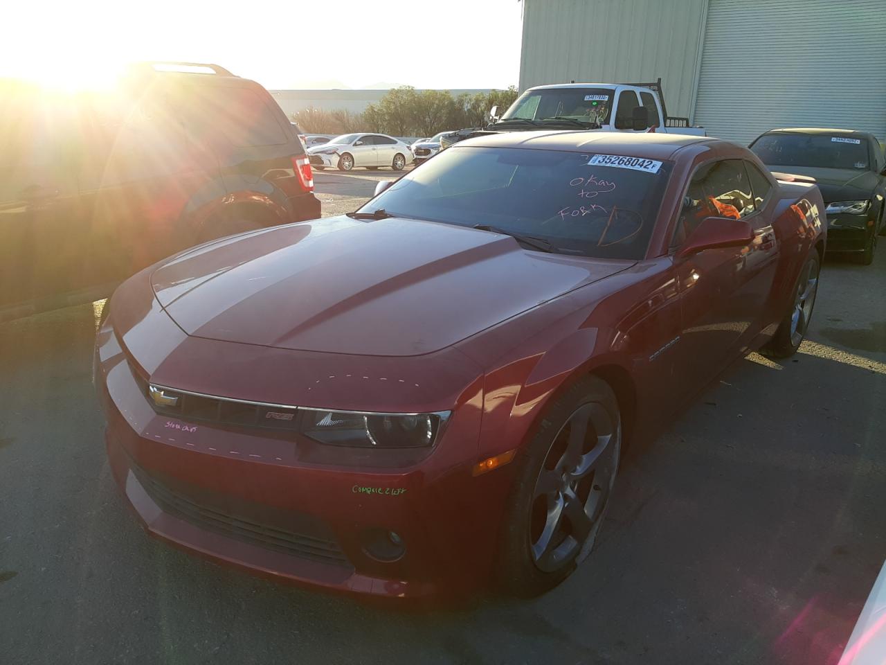 Photo 2 from auction – 2014 CHEVROLET CAMARO LT with VIN 2G1FC1E34E9235923