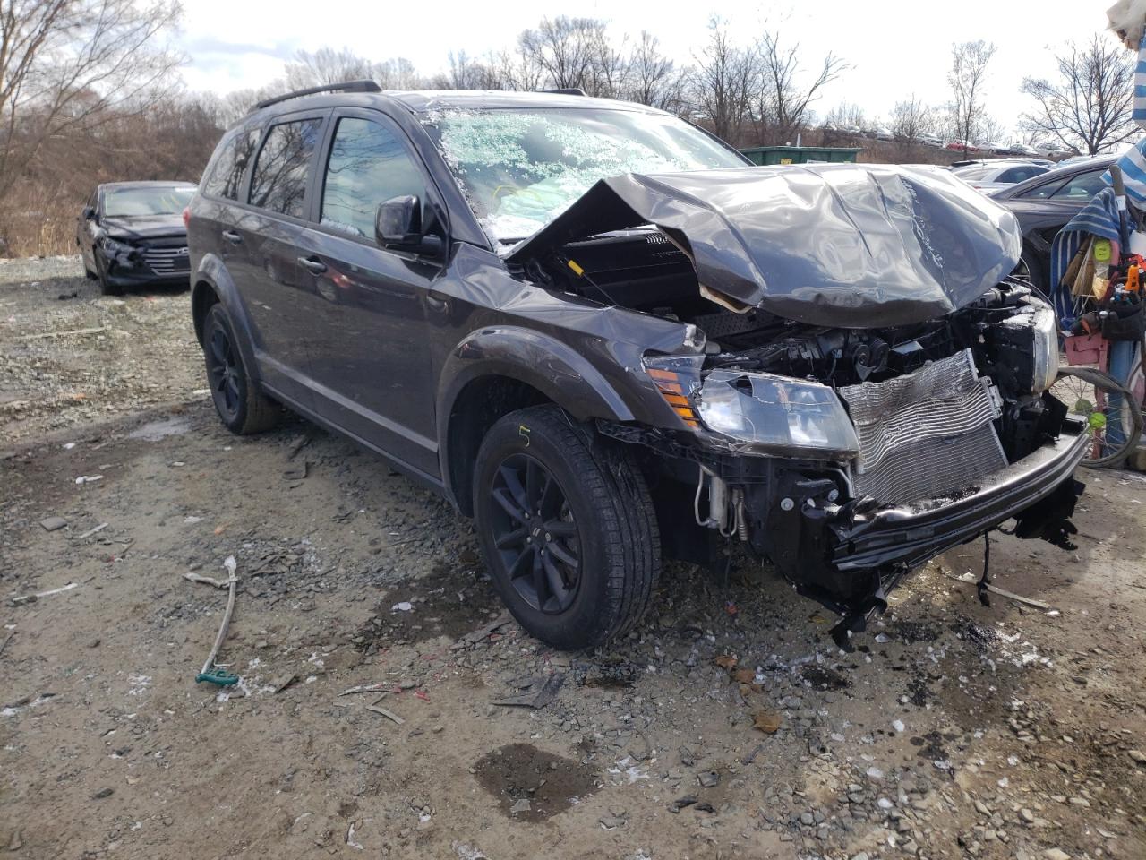 DODGE JOURNEY SE 2019 with VIN 3C4PDCBB2KT835378 - Photo from auction