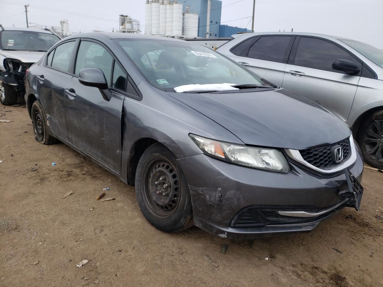 HONDA CIVIC LX 2013 with VIN 19XFB2F5XDE036942 - Photo from auction