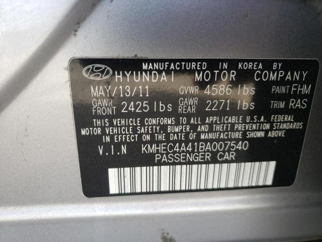 Photo 10 from auction – 2011 HYUNDAI SONATA HYB with VIN KMHEC4A41BA007540