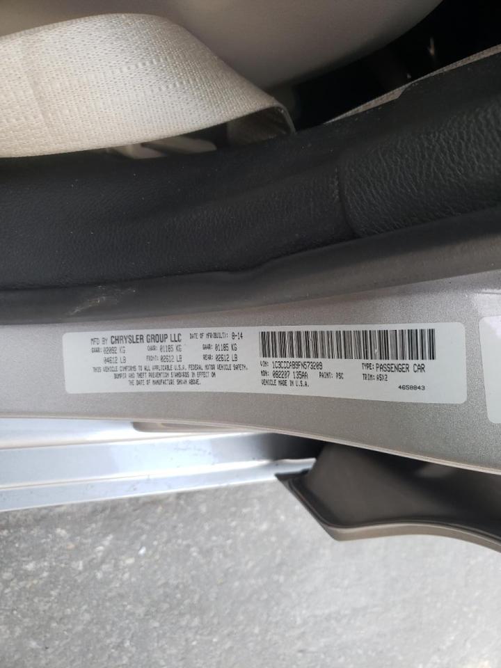 Photo 10 from auction – 2015 CHRYSLER 200 LIMITE with VIN 1C3CCCAB9FN573209