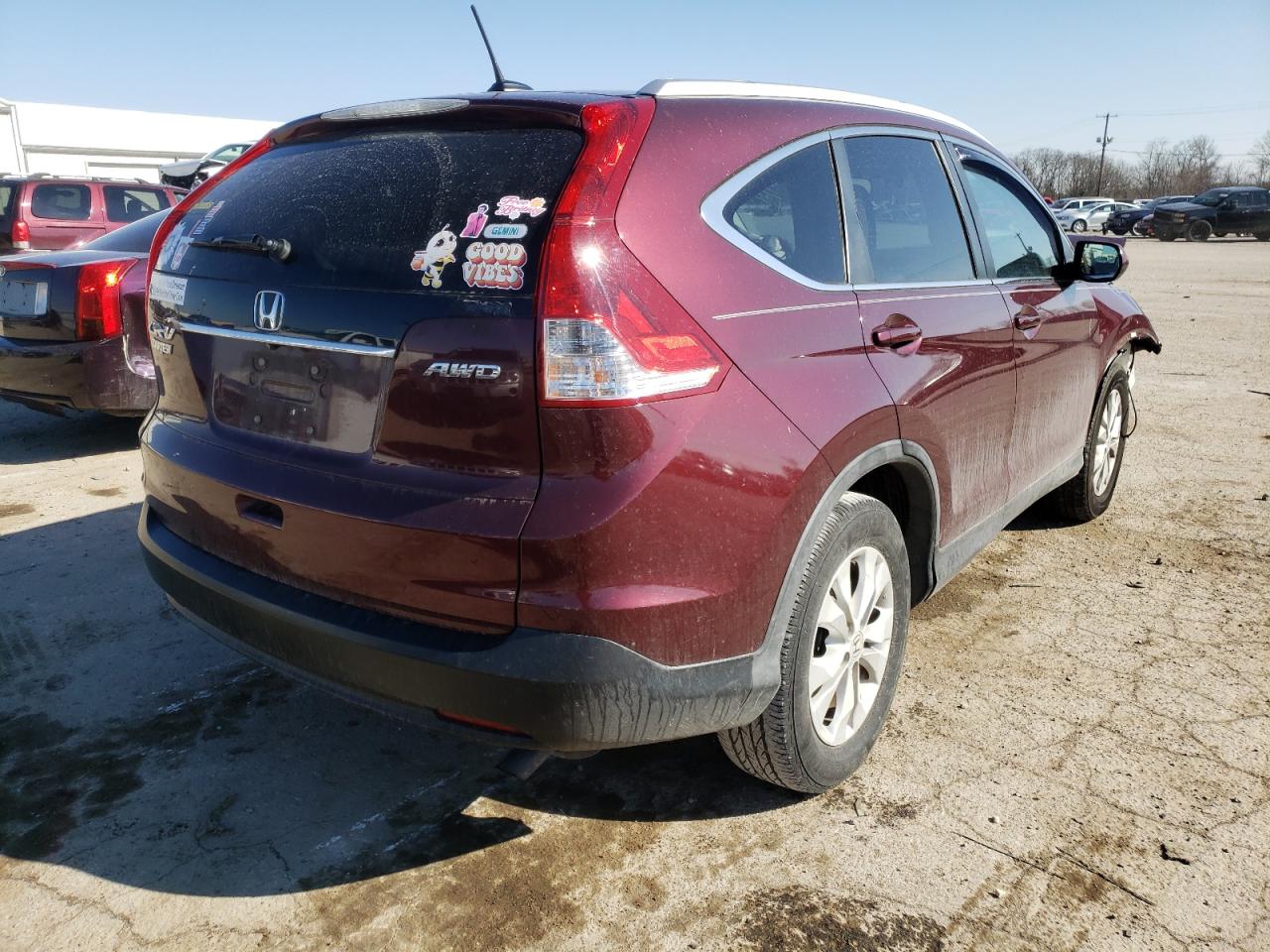 Photo 4 from auction – 2014 HONDA CR-V EXL with VIN 5J6RM4H76EL014652