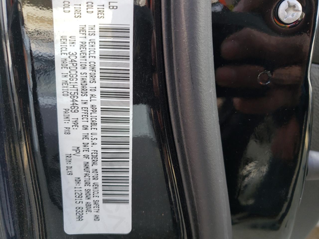 Photo 10 from auction – 2017 DODGE JOURNEY CR with VIN 3C4PDCGG1HT564469