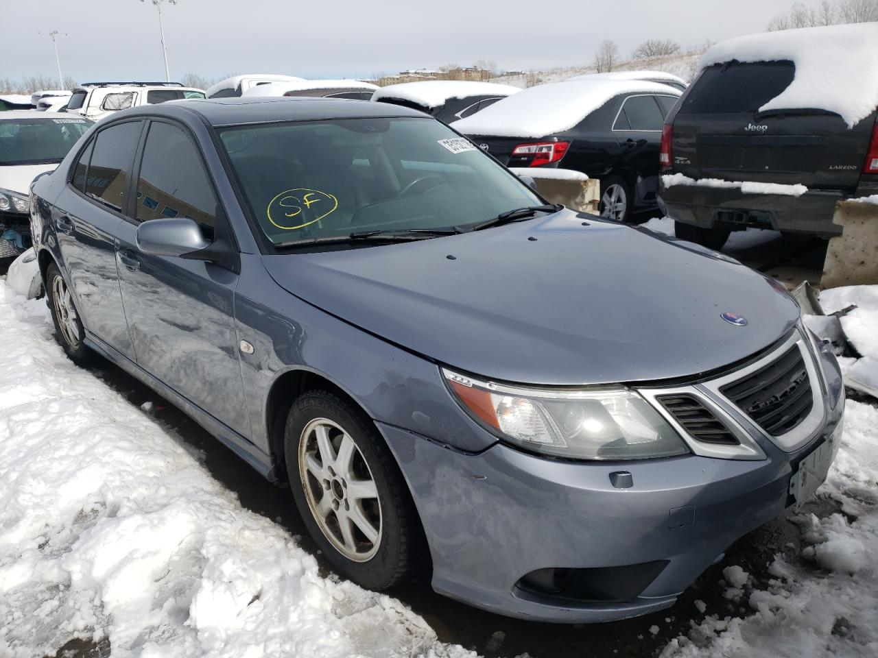 SAAB 9-3 2.0T 2008 with VIN YS3FB49Y981102822 - Photo from auction