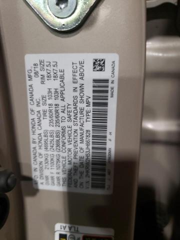 Photo 10 from auction – 2018 HONDA CR-V EX with VIN 2HKRW2H53JH667828