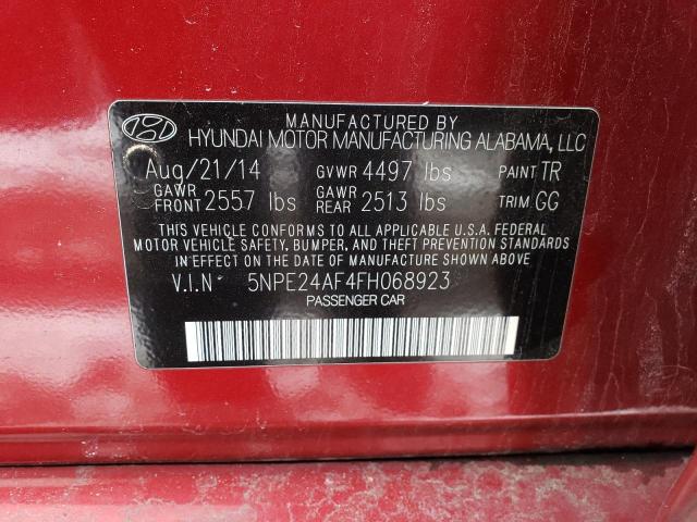Photo 10 from auction – 2015 HYUNDAI SONATA SE with VIN 5NPE24AF4FH068923
