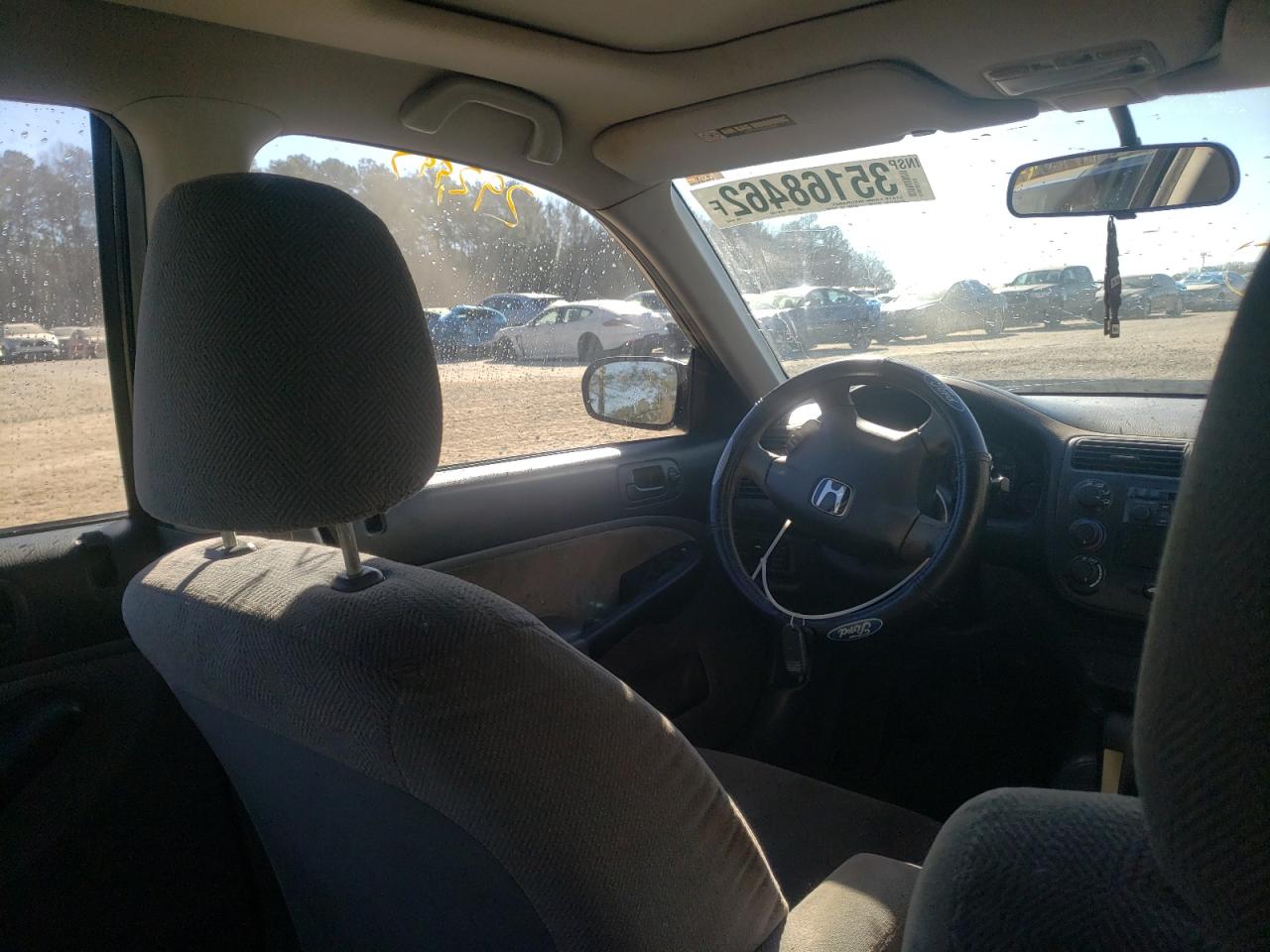 Photo 9 from auction – 2001 HONDA CIVIC EX with VIN 1HGES267X1L054097