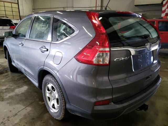 Photo 3 from auction – 2016 HONDA CR-V LX with VIN 2HKRM4H31GH648106