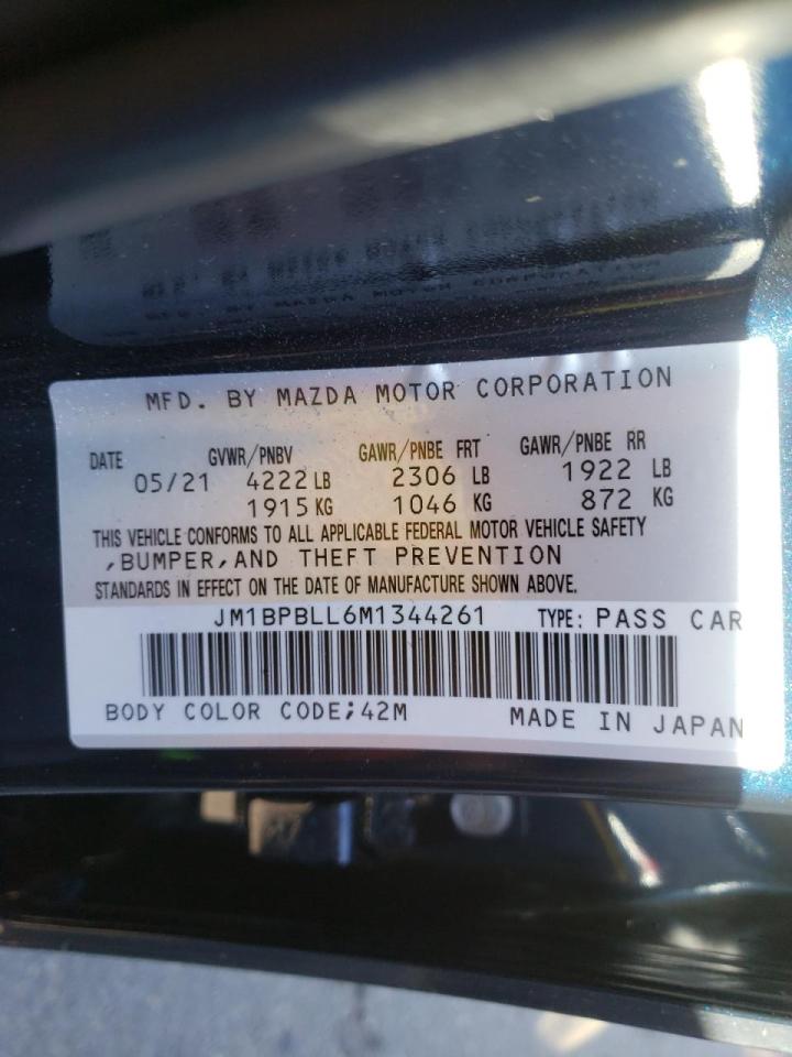 Photo 10 from auction – 2021 MAZDA 3 PREFERRE with VIN JM1BPBLL6M1344261