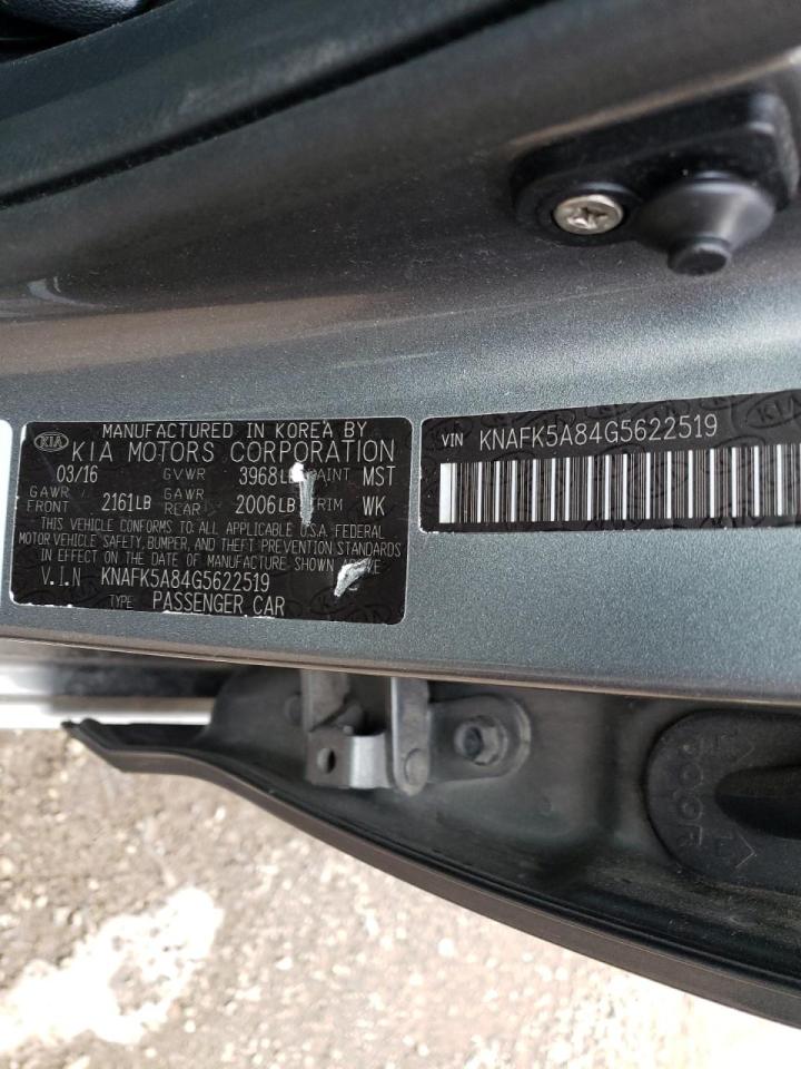 Photo 10 from auction – 2016 KIA FORTE LX with VIN KNAFK5A84G5622519