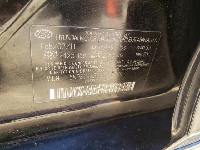 Photo 10 from auction – 2011 HYUNDAI SONATA SE with VIN 5NPEC4AB9BH239749