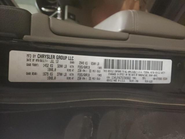 Photo 10 from auction – 2013 JEEP GRAND CHER with VIN 1C4RJFAG7DC503662
