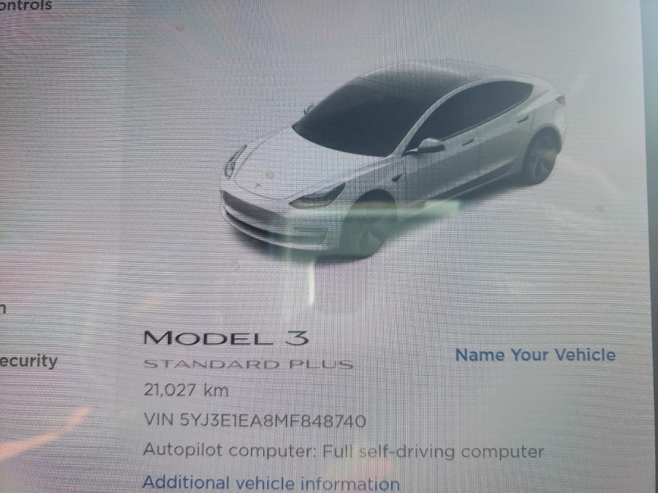 Photo 8 from auction – 2021 TESLA MODEL 3 with VIN 5YJ3E1EA8MF848740