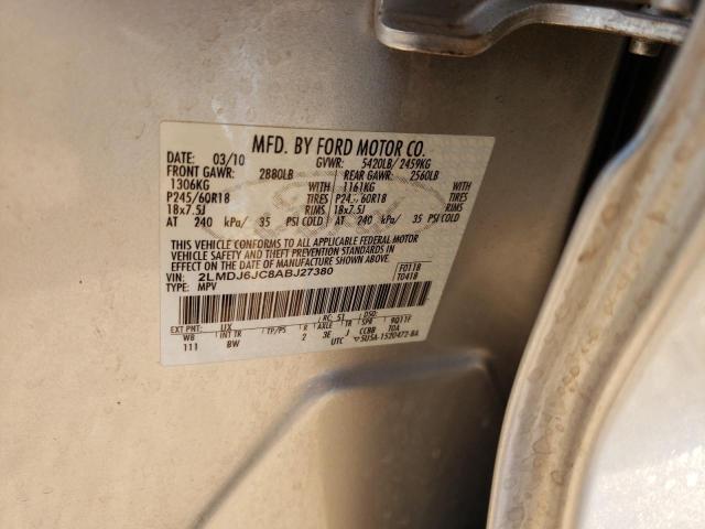 Photo 10 from auction – 2010 LINCOLN MKX with VIN 2LMDJ6JC8ABJ27380