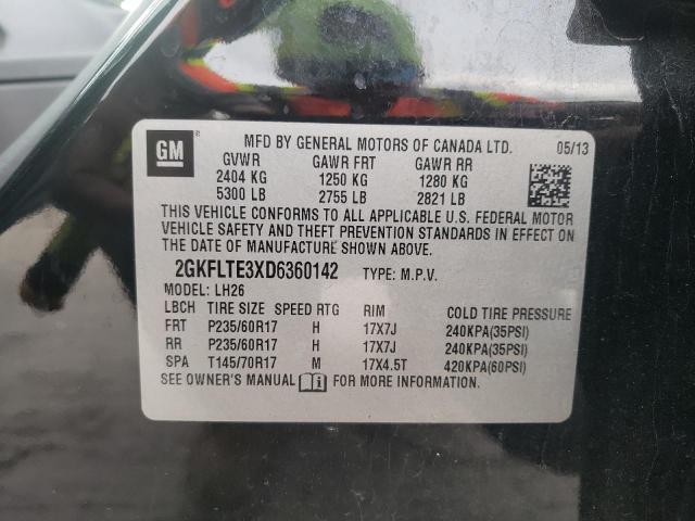 GMC TERRAIN SL 2013 con VIN 2GKFLTE3XD6360142 - Foto de la subasta
