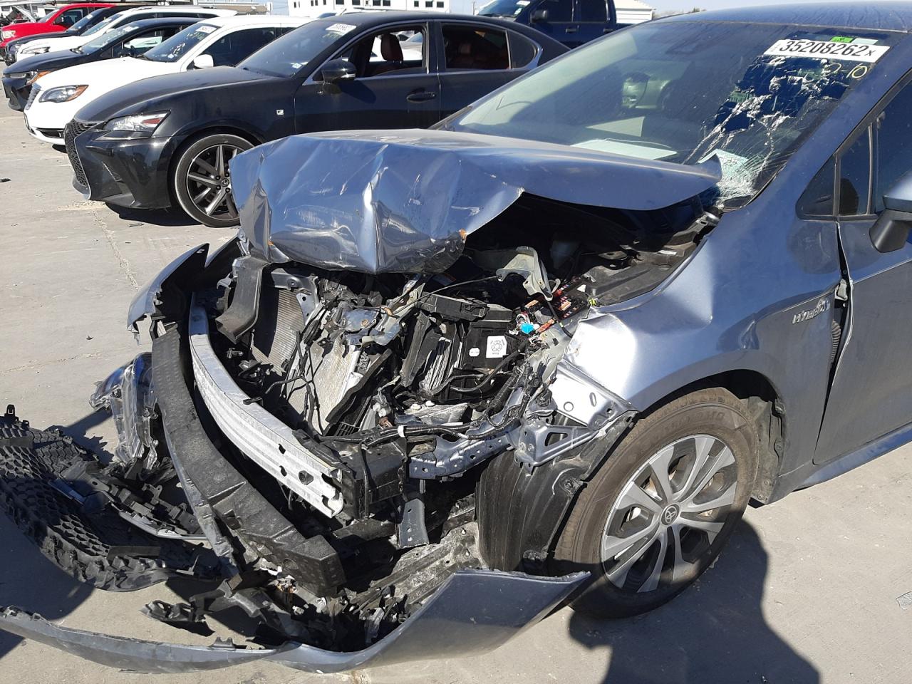 Photo 9 from auction – 2021 TOYOTA COROLLA LE with VIN JTDEAMDE0MJ005280