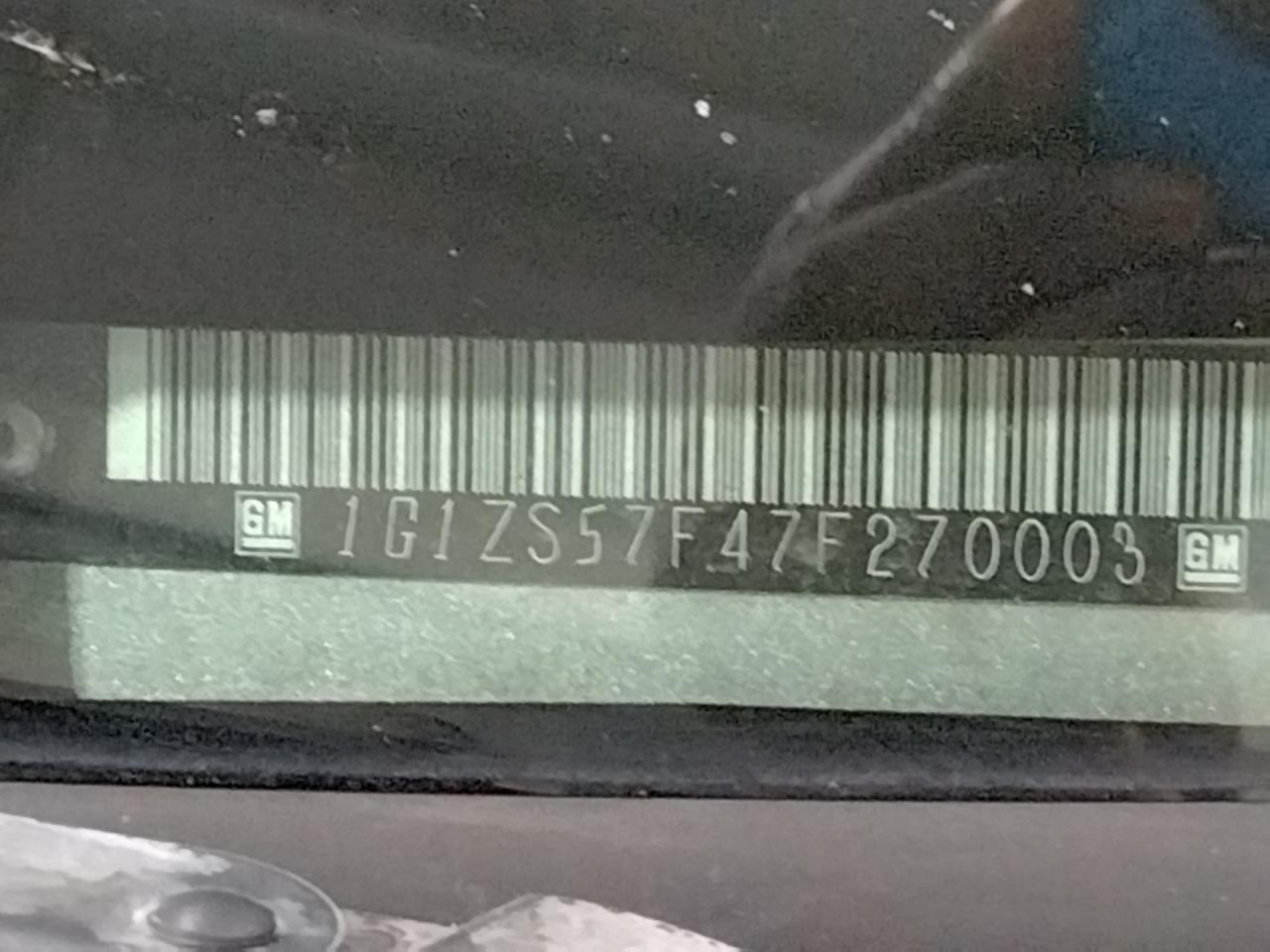 Photo 10 from auction – 2007 CHEVROLET MALIBU LS with VIN 1G1ZS57F47F270003