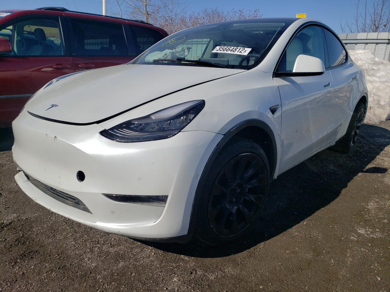 Photo 2 from auction – 2020 TESLA MODEL Y with VIN 5YJYGDEE3LF046230