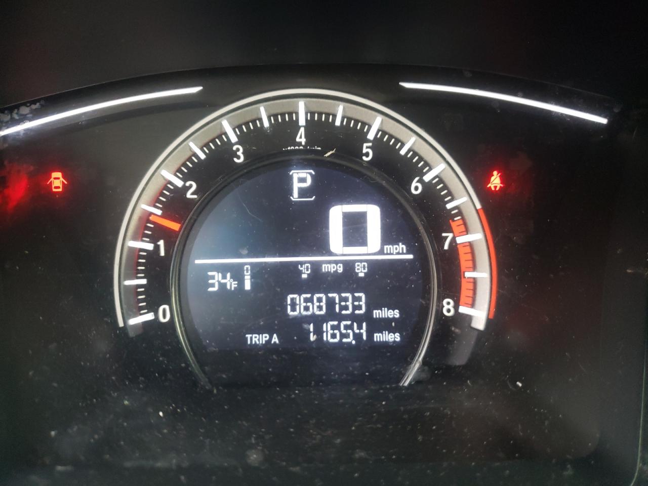 Photo 8 from auction – 2017 HONDA CIVIC LX with VIN 19XFC2F56HE029554