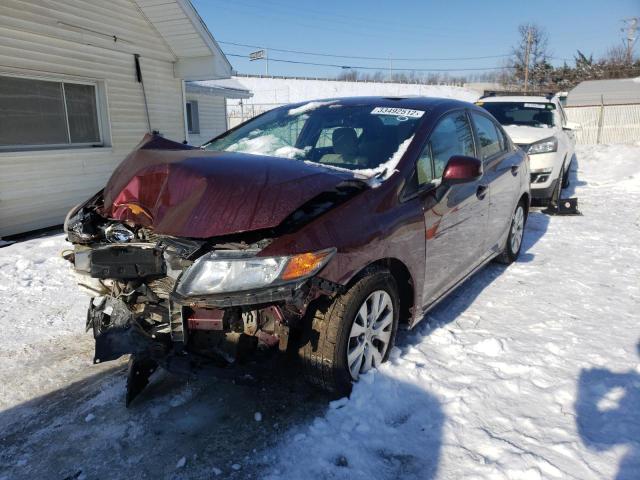 Photo 2 from auction – 2012 HONDA CIVIC LX with VIN 19XFB2F57CE100451