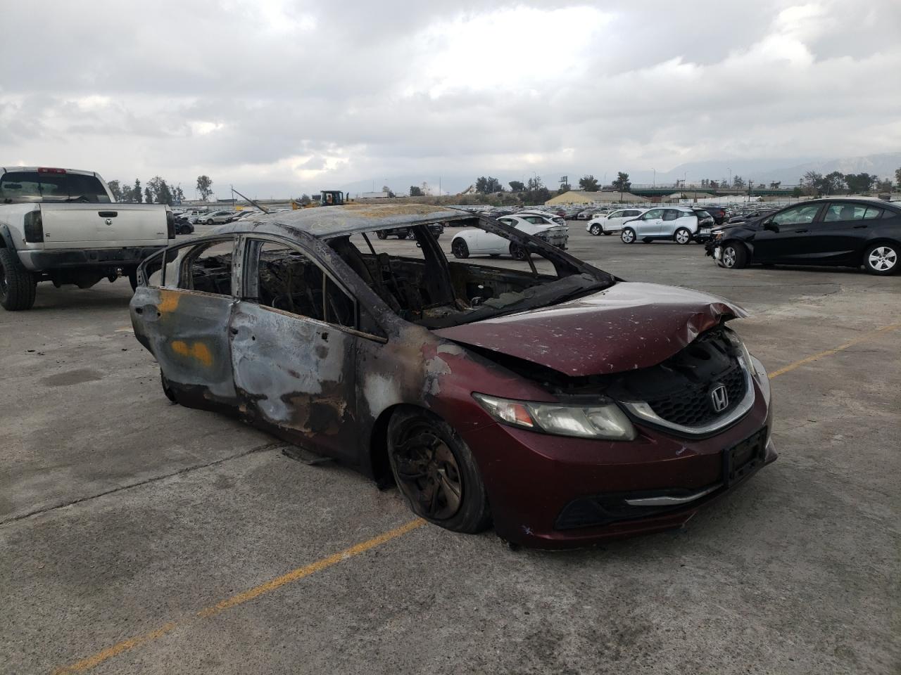 Photo 1 from auction – 2013 HONDA CIVIC LX with VIN 19XFB2F52DE220885