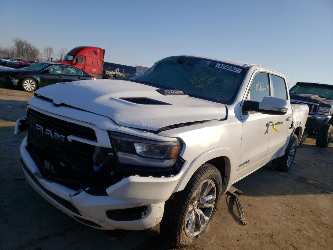 Photo 2 from auction – 2021 RAM 1500 LARAM with VIN 1C6SRFJT7MN751266