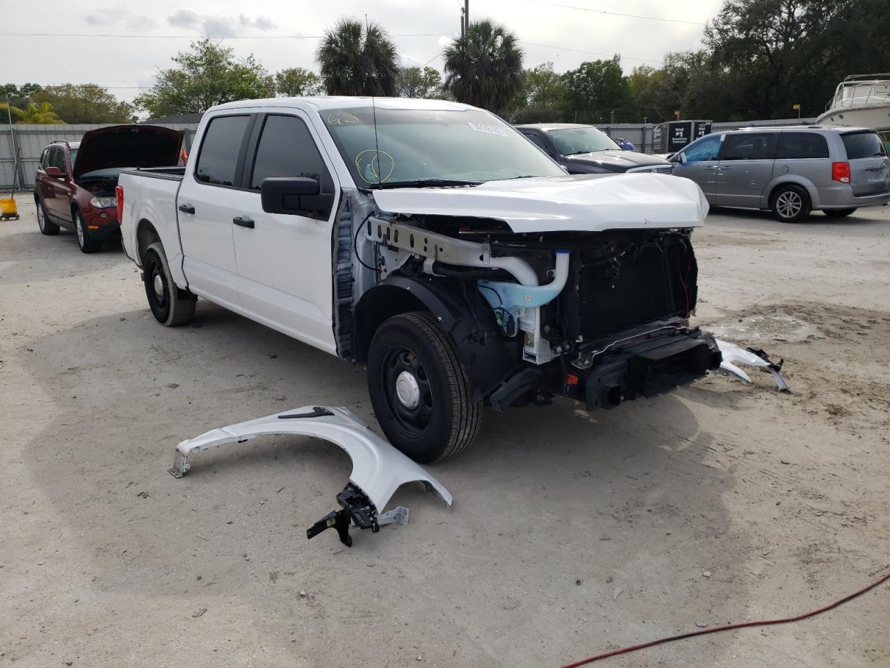 Photo 1 from auction – 2021 FORD F150 SUPER with VIN 1FTEW1CP7MFB29875