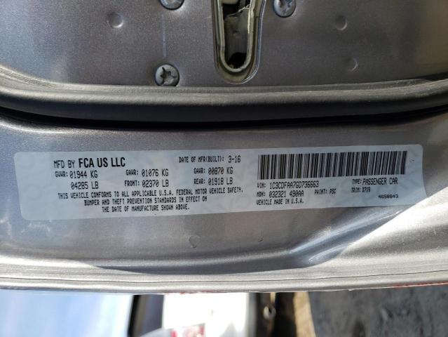 Photo 10 from auction – 2016 DODGE DART SE with VIN 1C3CDFAA7GD736663