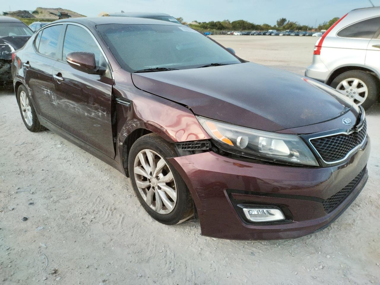 KIA OPTIMA EX 2014 with VIN 5XXGN4A76EG312008 - Photo from auction