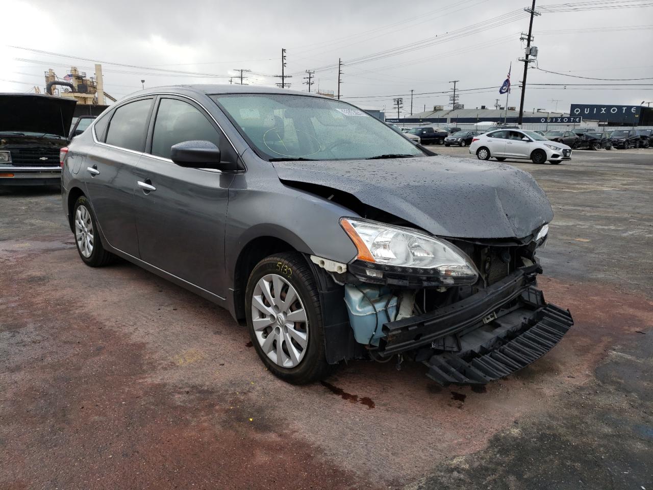 NISSAN SENTRA S 2015 with VIN 3N1AB7AP1FL685577 - Photo from auction