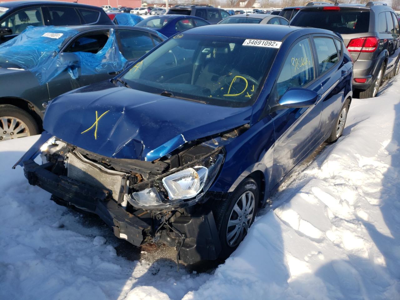 Photo 2 from auction – 2017 HYUNDAI ACCENT SE with VIN KMHCT5AE7HU341682