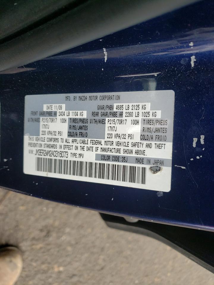 Photo 10 from auction – 2010 MAZDA CX-7 with VIN JM3ER2WM2A0316073