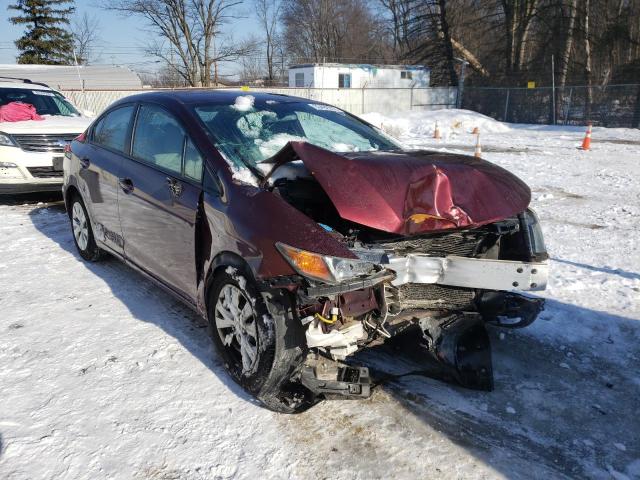 HONDA CIVIC LX 2012 with VIN 19XFB2F57CE100451 - Photo from auction